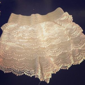 Cream color shorts size large